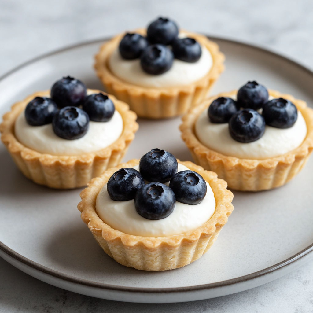  С творожным сыром голубикой  или клубникой