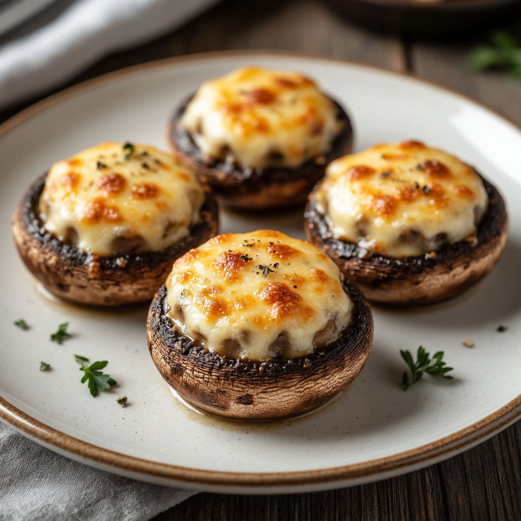 Запеченные шампиньоны 